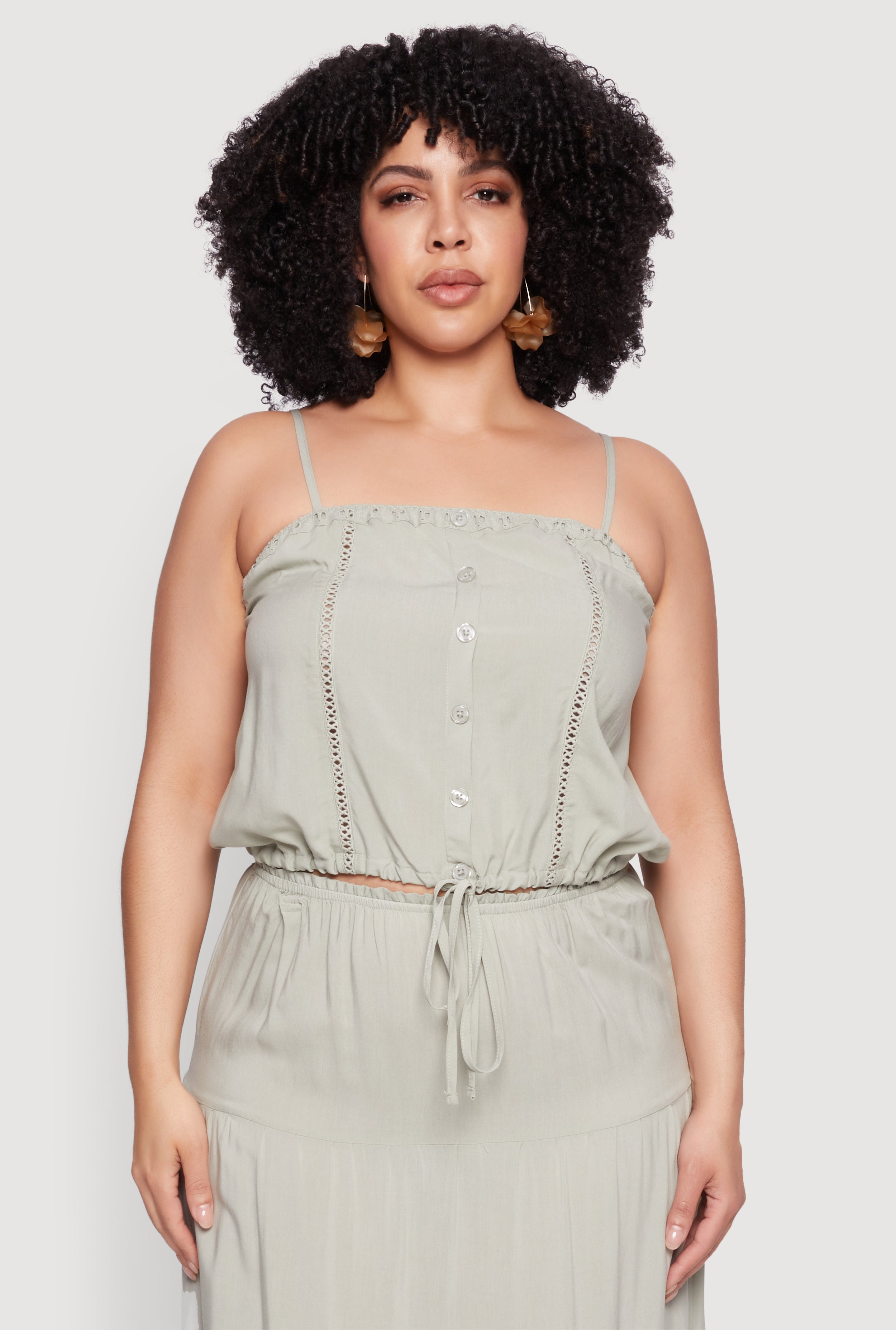 Plus Size Almost Famous Cropped Cami