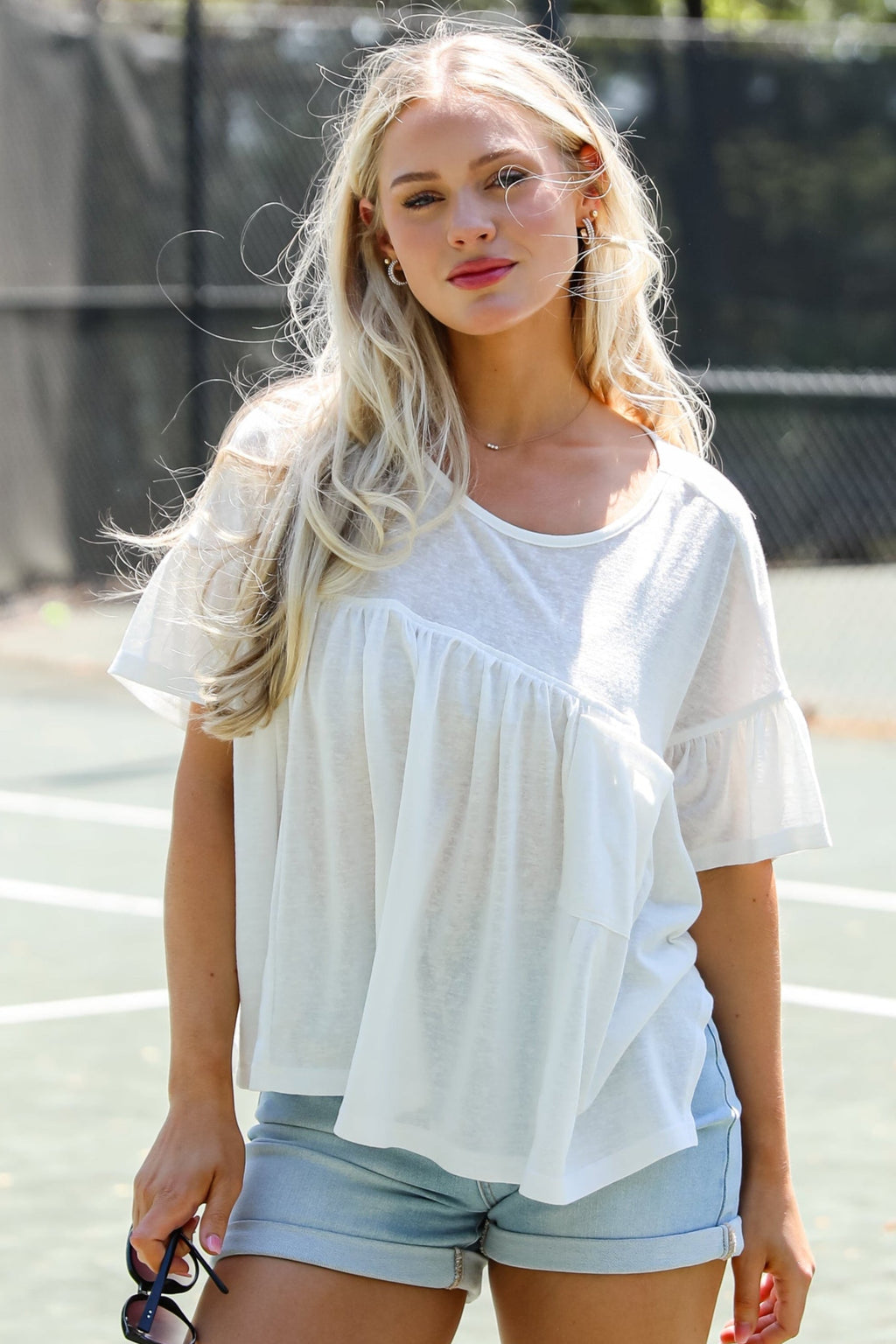 You're Mine White Babydoll Tee