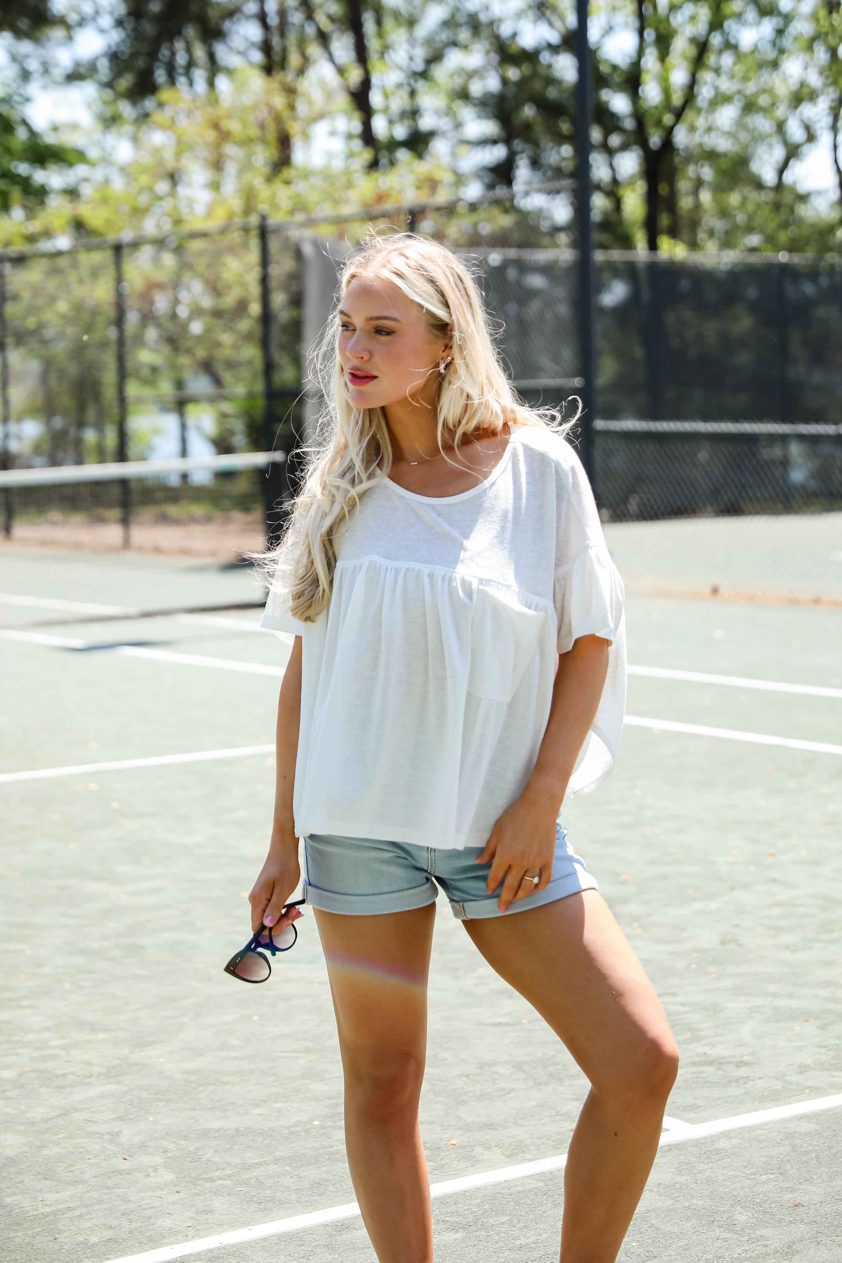 You're Mine White Babydoll Tee