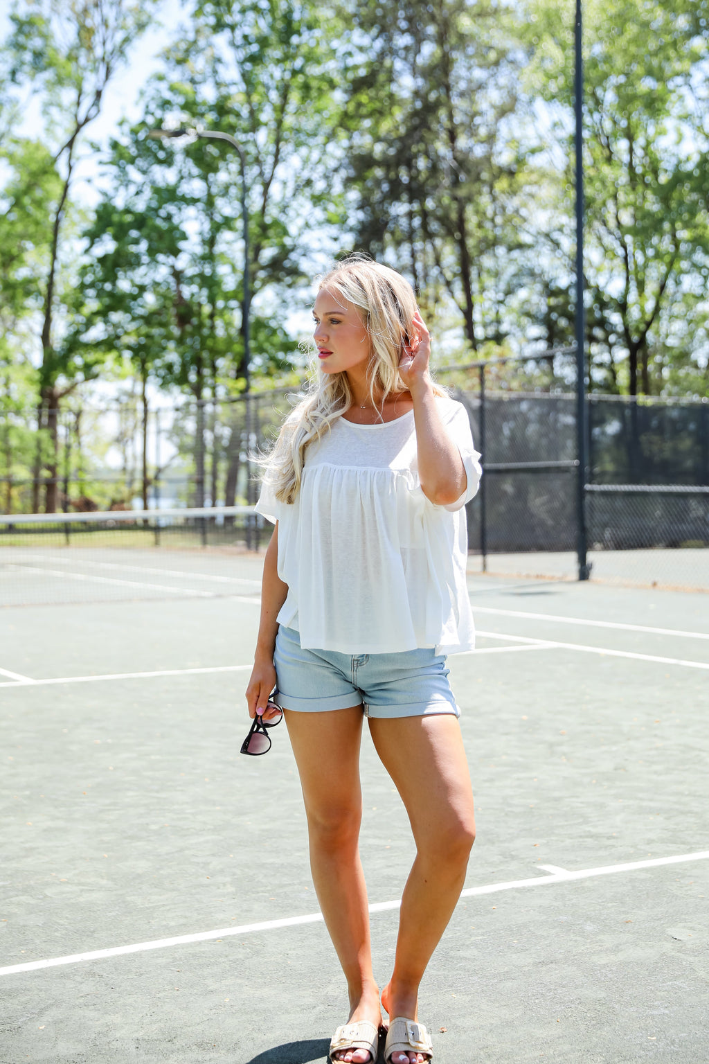 You're Mine White Babydoll Tee