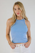 FINAL SALE - Nicole Acid Washed Ribbed Tank