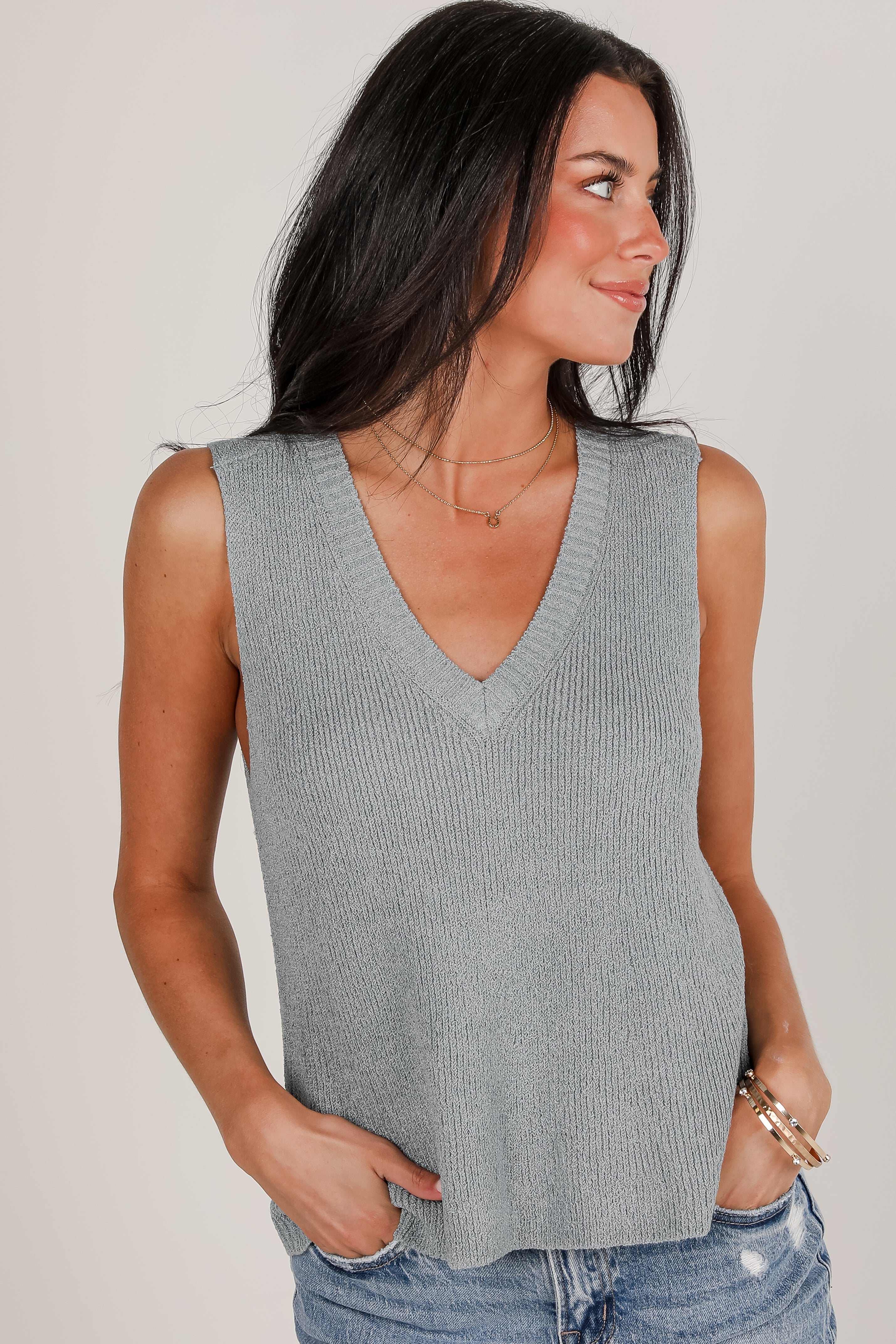 FINAL SALE - Come Along Lightweight Knit Tank