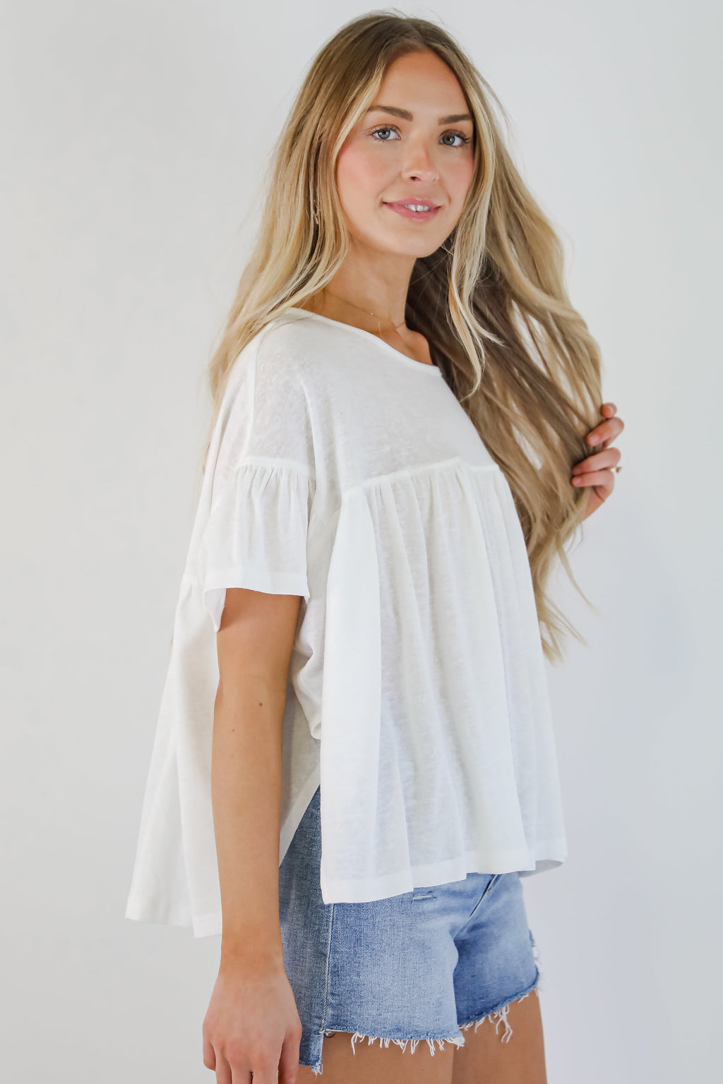 You're Mine White Babydoll Tee