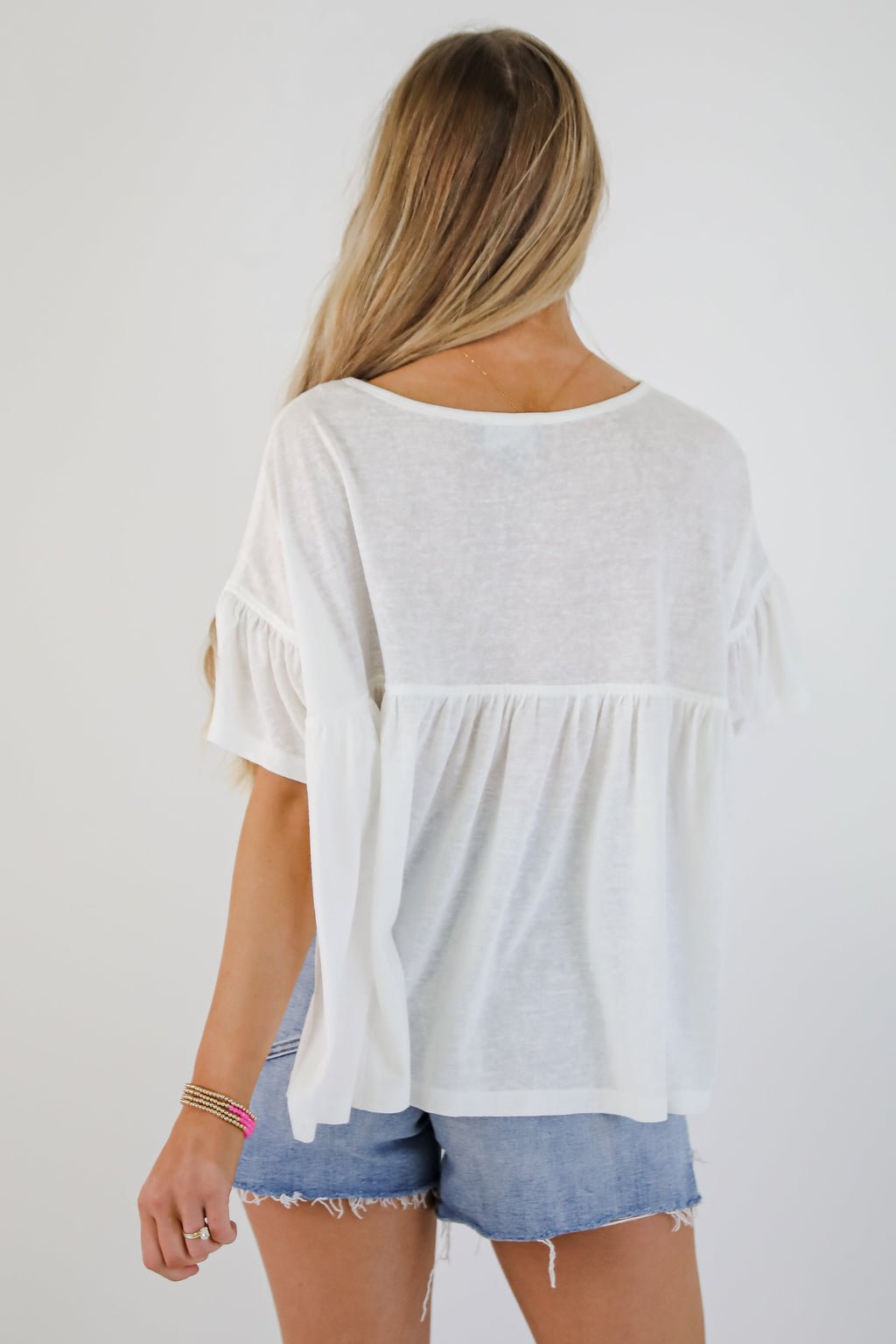 You're Mine White Babydoll Tee
