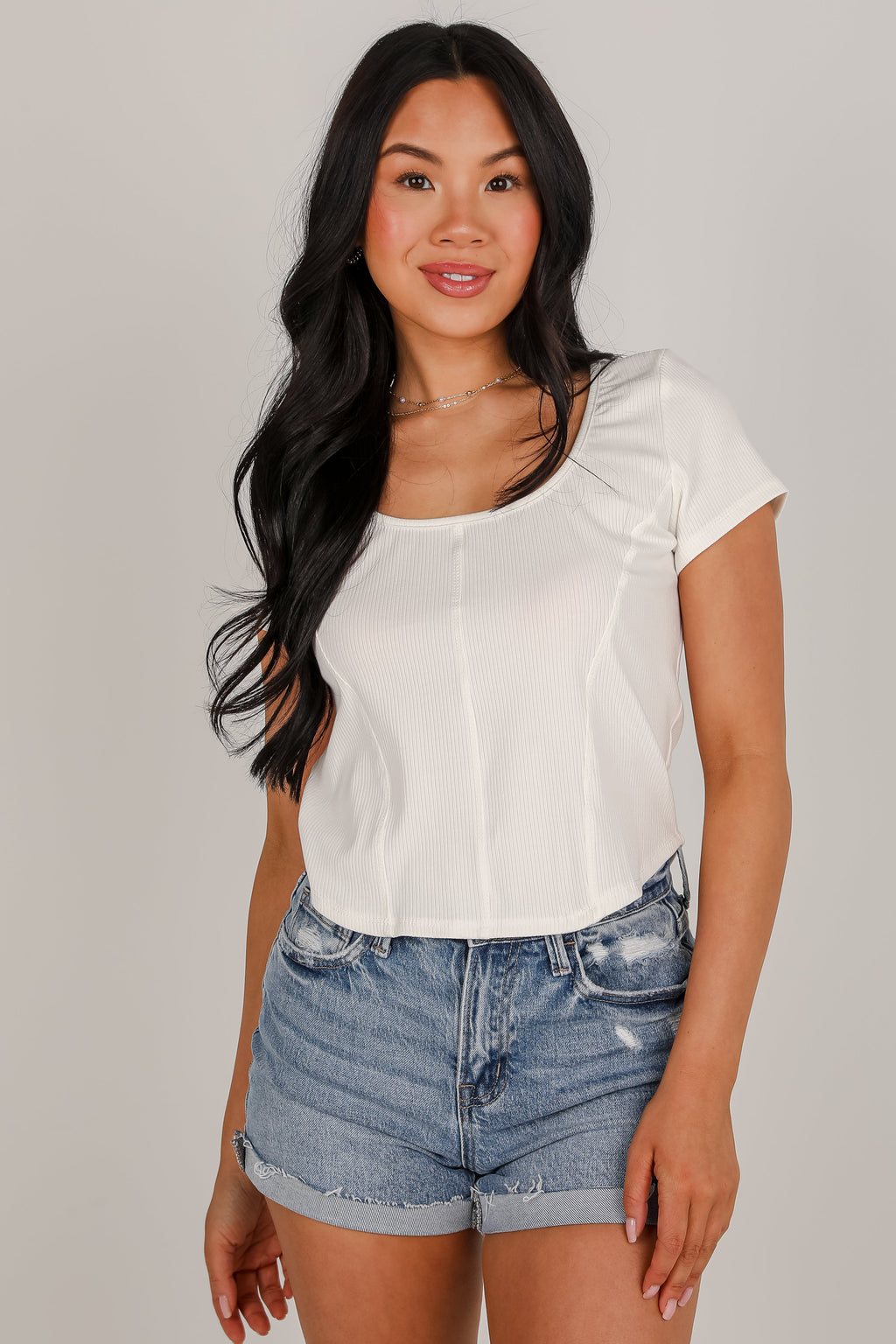 FINAL SALE - Ella Everyday Ribbed Top